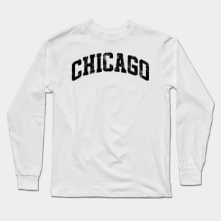 Chicago Varsity Style Long Sleeve T-Shirt